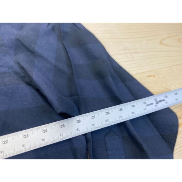 Proper Cloth Shirt Mens XL Blue Navy Button Up Long Sleeve Linen Casual - Picture 4 of 9